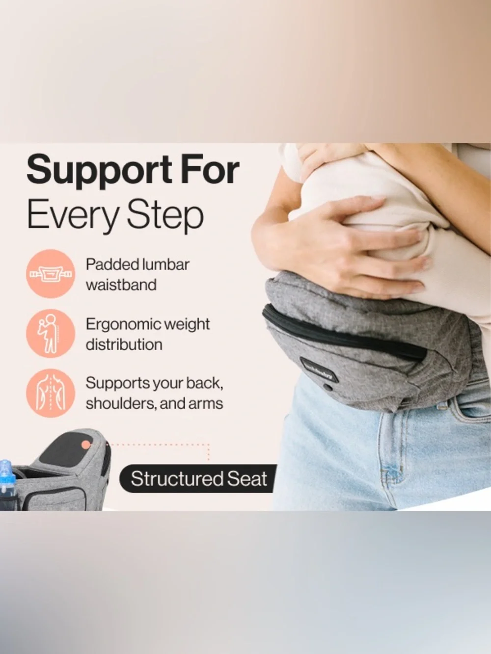 Tushbaby secure black